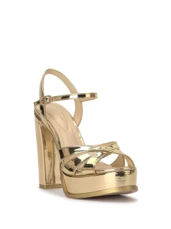Jessica Simpson Giddings Platform In Gold< Sandals