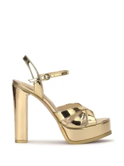 Jessica Simpson Giddings Platform In Gold< Sandals