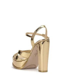 Jessica Simpson Giddings Platform In Gold< Sandals
