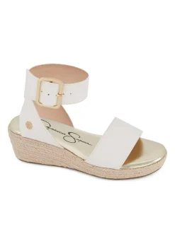 Jessica Simpson Girls' Asha Cuff Wedge Sandals In <Kids Kids