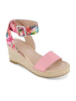 Jessica Simpson Girls' Asha Cuff Wedge Sandals In <Kids Kids