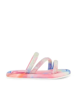 Jessica Simpson Girls' Kaylen Strap Slippers In Tie Dye<Kids Kids