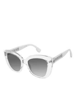 Jessica Simpson Glamorous Cat Eye Sunglasses In Crystal & < Sunglasses