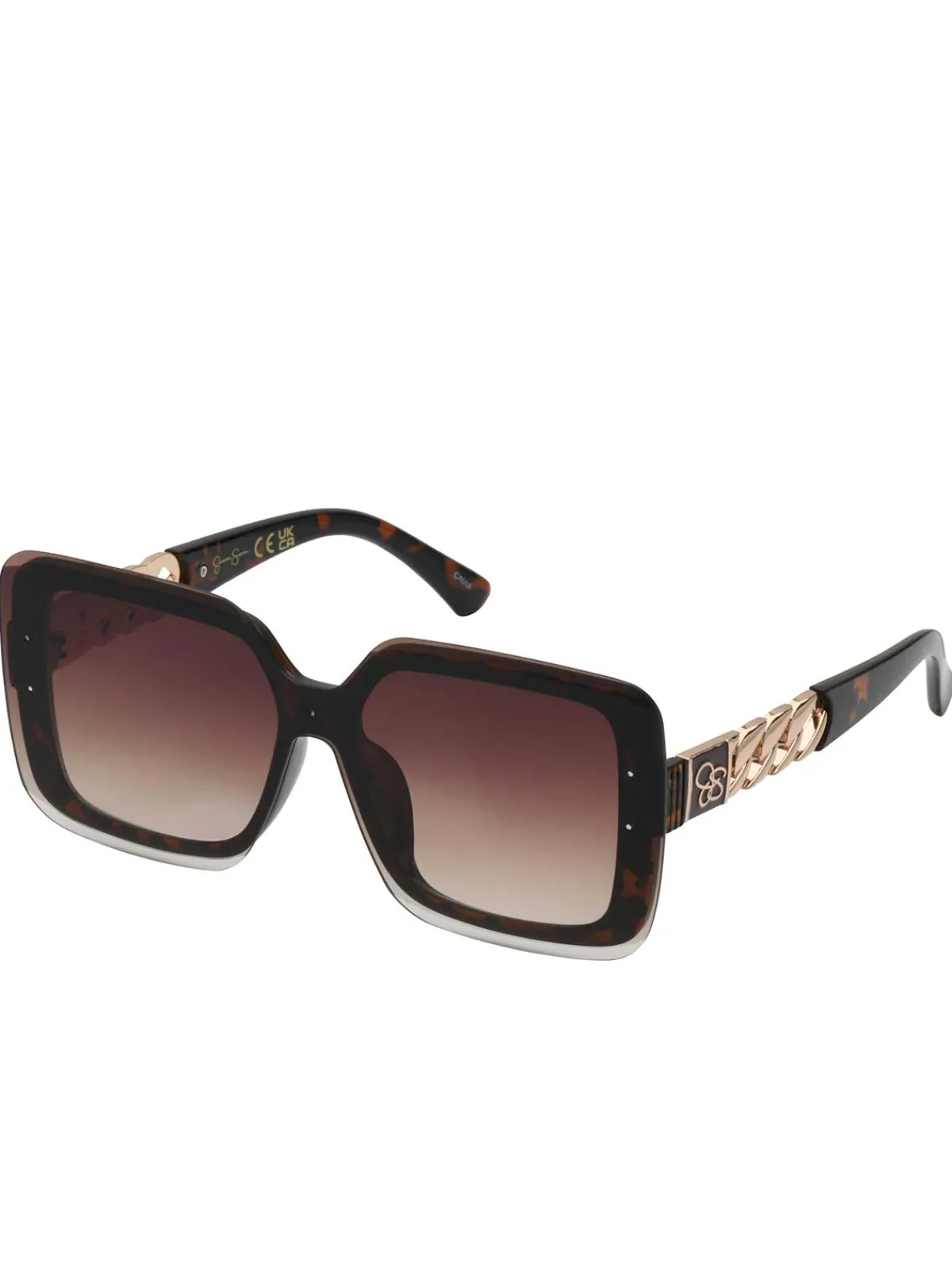 Jessica Simpson Glamorous Square Shield Sunglasses In < Sunglasses