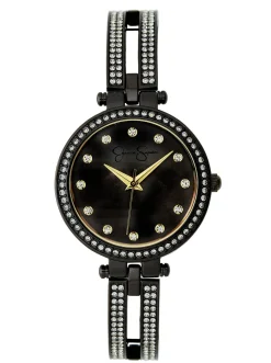 Jessica Simpson Crystal Double Arm Bangle Watch< Watches