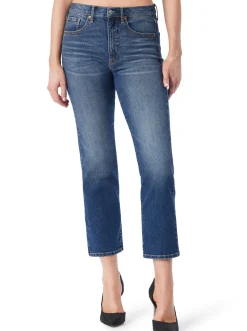 Jessica Simpson Harmony Straight High Rise Jeans In < Denim