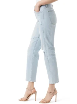 Jessica Simpson Harmony Straight High Rise Jean In < Bottoms|Denim