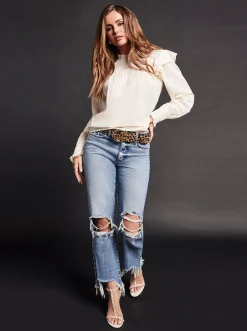 Jessica Simpson Harmony Straight High Rise Jean In < Denim