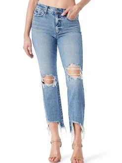 Jessica Simpson Harmony Straight High Rise Jean In < Denim