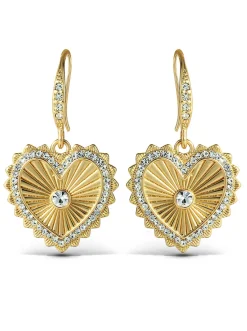 Jessica Simpson Heart Drop Earrings< Earrings