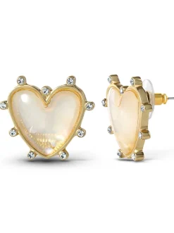 Jessica Simpson Heart Stud Earrings< Earrings
