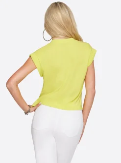 Jessica Simpson Hester Crop Tee In < Tops & Tees