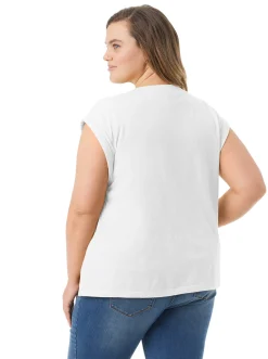 Jessica Simpson Hester Crop Tee In < Tops & Tees