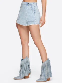 Jessica Simpson High Rise Denim Skort In < Bottoms|Denim