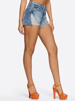 Jessica Simpson Hug Me High Rise Short In < Bottoms|Denim