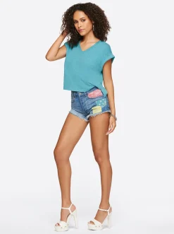 Jessica Simpson Hug Me High Rise Short In < Bottoms|Denim