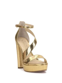 Jessica Simpson Iley Platform Sandal In Gold< Platforms|Sandals