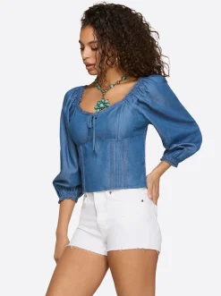 Jessica Simpson Illona Bustier Top In < Tops & Tees