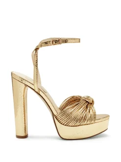 Jessica Simpson Immie Platform Sandal In Gold Snake< Platforms|Sandals