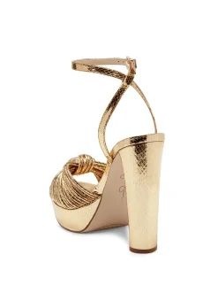 Jessica Simpson Immie Platform Sandal In Gold Snake< Platforms|Sandals