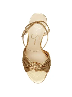 Jessica Simpson Immie Platform Sandal In Gold Snake< Platforms|Sandals