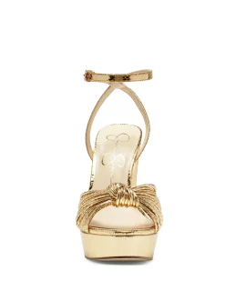 Jessica Simpson Immie Platform Sandal In Gold Snake< Platforms|Sandals