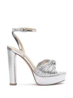 Jessica Simpson Immie Platform Sandal In Silver Snake< Platforms|Sandals