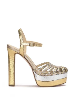 Jessica Simpson Inaia Braided Platform Sandal In Gold< Platforms|Sandals