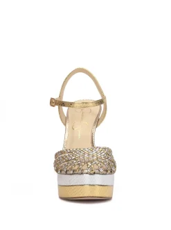 Jessica Simpson Inaia Braided Platform Sandal In Gold< Platforms|Sandals