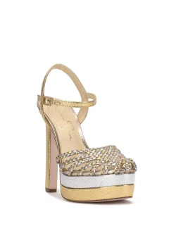 Jessica Simpson Inaia Braided Platform Sandal In Gold< Platforms|Sandals
