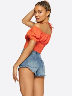 Jessica Simpson Irin Halter Tie Top In < Tops & Tees