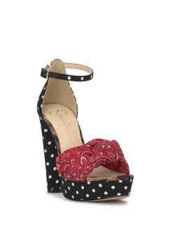 Jessica Simpson Islyn Platform In Red Muse< Platforms|Sandals