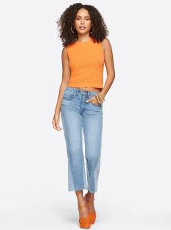Jessica Simpson Ivy Mesh Tank In Orange< Tops & Tees