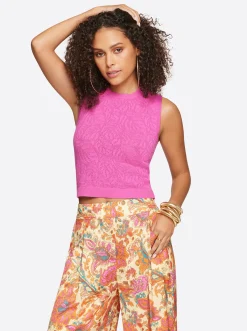 Jessica Simpson Ivy Mesh Tank In < Tops & Tees