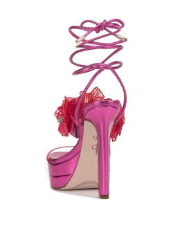 Jessica Simpson Iyla Flower Double Platform Sandal In Pink< Platforms|Sandals