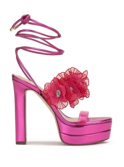 Jessica Simpson Iyla Flower Double Platform Sandal In Pink< Platforms|Sandals