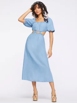 Jessica Simpson Jacklyn Dress In Palmetto< Denim|Dresses