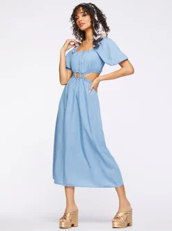 Jessica Simpson Jacklyn Dress In Palmetto< Denim|Dresses