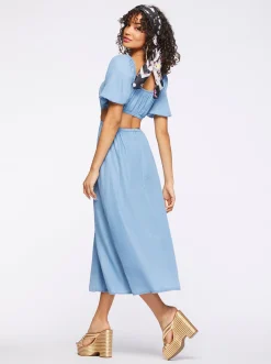Jessica Simpson Jacklyn Dress In Palmetto< Denim|Dresses