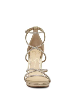 Jessica Simpson Jaeya High Heel In Gold< Platforms|Sandals
