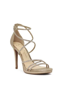 Jessica Simpson Jaeya High Heel In Gold< Platforms|Sandals