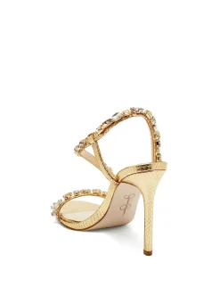 Jessica Simpson Jaycin High Heel In Gold< Sandals