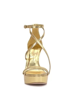 Jessica Simpson Jewelria Platform Sandal In Gold< Platforms|Sandals