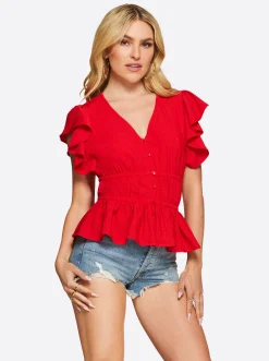 Jessica Simpson Jeydon Top In < Tops & Tees