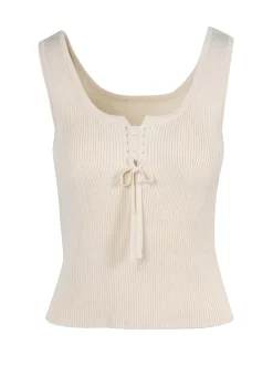 Jessica Simpson Johanna Lace Up Tank In < Tops & Tees