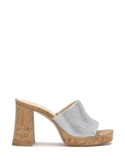 Jessica Simpson Kashet Mule Platform Sandal In Silver< Platforms|Sandals