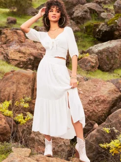 Jessica Simpson Kelsie Skirt In < Bottoms|Skirts