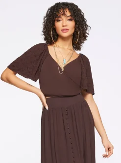 Jessica Simpson Kerrigan Crop Top In < Tops & Tees