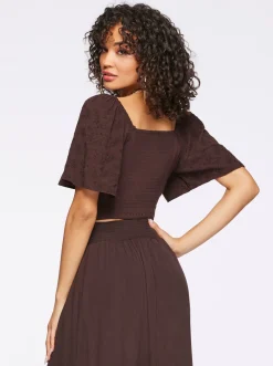 Jessica Simpson Kerrigan Crop Top In < Tops & Tees