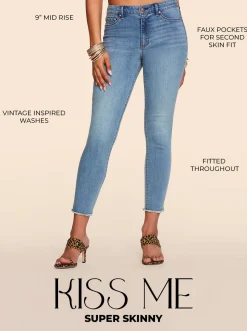 Jessica Simpson Kiss Me Skinny Jeans In < Bottoms|Denim